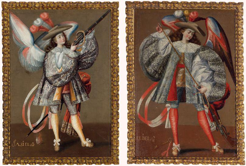 Pinturas de la Escuela Cuzqueña que se subastaron en Christie's. (Foto: Christie's)