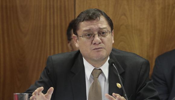 El fiscal coordinador contra el crimen organizado, Jorge Chávez Cotrina, indicó que el lacrado de la oficina no podía ser vulnerado bajo ningún pretexto. (Foto: GEC)