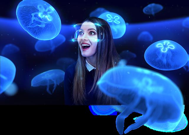 LA PSVR tiene una pantalla OLED de 5,7" que permite observar como los entornos en 3D hiperrealistas cobran vida con una pantalla OLED personalizada. Su visión de 360 grados genera una experiencia casi real de un mundo vivo con un campo de visión flui