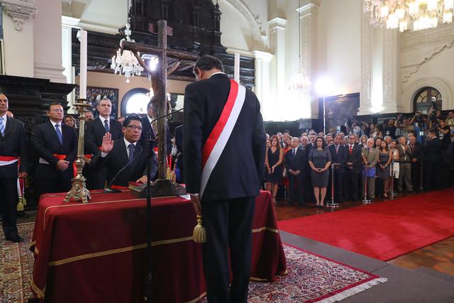 Vicente Zeballos, ministro de Justicia. Dejó el cargo el 30 de septiembre de 2019 para asumir la Presidencia del Consejo de Ministros tras la disolución del Congreso. (Foto: Presidencia Perú)