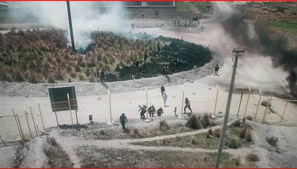 Vándalos tomaron el jueves la minera Antapaccay en Cusco. (Foto: GEC)