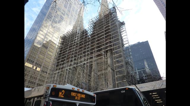 La Catedral de San Patricio es remodelada en el Miércoles de Ceniza. (Foto: Javier Parker)