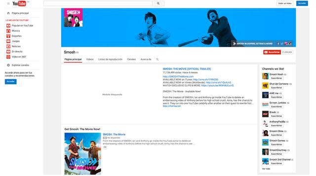 Smosh: Ian Hecox y Anthony Padilla, amigos desde la infancia, se han reinventado a sí mismos y se muestran como un dúo de comediantes en Youtube. Presentan parodias de acción en vivo basadas en juegos de Pokémon. Forbes estima que han obtenido ingresos po