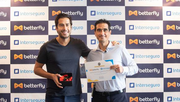 Eduardo della Maggiora, CEO de Betterfly, y Gonzalo Basadre, CEO de Interseguro. (Foto: Difusión)