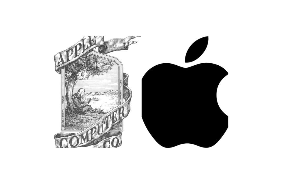 El logotipo original de Apple, que fue codiseñado por Steve Jobs, mostraba a Isaac Newton momentos antes de descubrir la gravedad, pero era tan complejo que la compañía decidió cambiarlo por su ya famosa manzana. En un principio era de color arcoíris, pero poco a poco se ha ido modificando. (Foto: Apple).