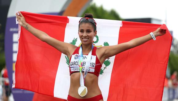 Kimberly García fue la única latinoamericana que se colgó dos oros individuales en esta 18 edición del Mundial al aire libre. (Foto: AFP).