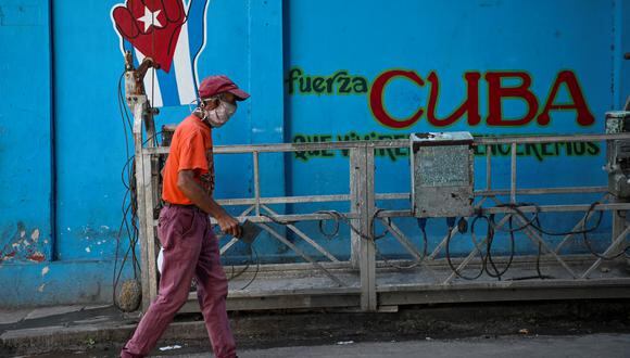 Lo que está en juego en Cuba es mucho, dijo el historiador Michael Bustamante, de la Universidad de Miami. (Photo by YAMIL LAGE / AFP)
