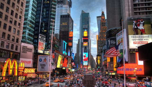 12. Nueva York, Estados Unidos: La capital del mundo moderno, también conocida como la ‘Gran Manzana’, ostenta una amplia diversidad cultural.  (Wikipedia Creative Commons)