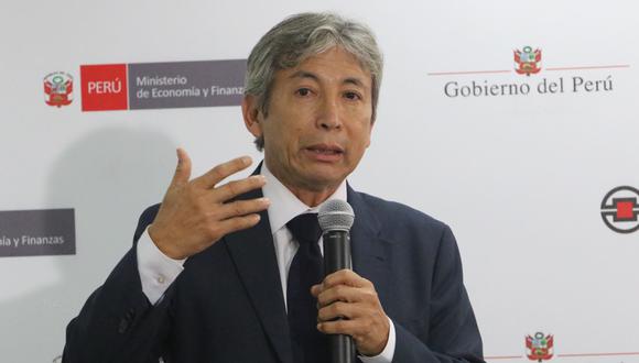 El titular del ministerio de Economía y Finanzas, José Arista.
