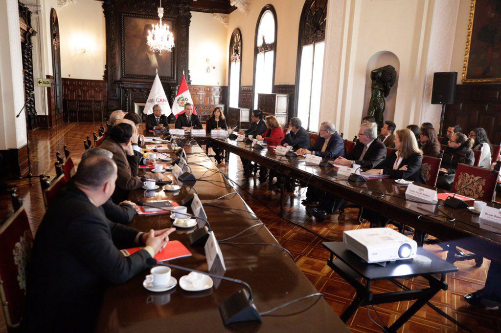 La CAN se encuentra conformada por los titulares del Poder Judicial, la Presidencia del Consejo de Ministros, el Parlamento, el Ministerio de Justicia y Derechos Humanos, el Tribunal Constitucional, y la fiscalía. (Foto: PCM)