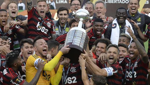 Flamengo no ganaba una final de la Copa Libertadores hacía 38 años, lo que movilizó a más de 22,000 hinchas a venir al Perú.
(Foto: / AFP / Ernesto BENAVIDES)