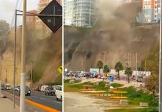 Sismo en Lima: Presentan imágenes de deslizamientos en la Costa Verde
