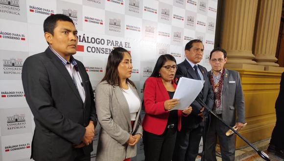La bancada de Perú Libre anunció que no otorgará el voto de confianza al gabinete que lidera Gustavo Adrianzén. (Foto: Tomada con Motorola G100)