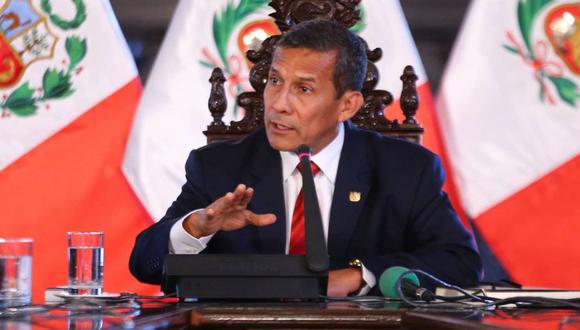 El presidente Ollanta Humala negó haber recibido sobornos de Odebrecht. (Foto: GEC)
