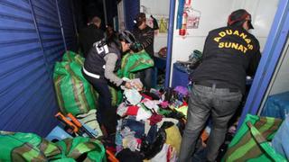 Sunat y Policía incautan ropa y calzados usados valorizados en más de S/. 1 millón