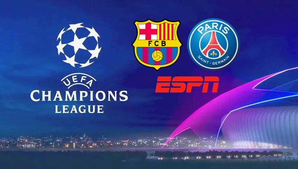 Mira la cobertura de ESPN en Latinoamérica para poder ver el partido Barcelona vs. París Saint Germain (PSG) en vivo y en directo por los cuartos de final de la UEFA Champions League desde el estadio Spotify Camp Nou de Barcelona, España. (Foto: Composición)