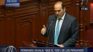 Congreso otorga confianza a Gabinete Zavala con 121 votos a favor