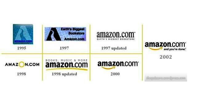 El logo de Amazon ha cambiado bastante en los últimos años, y ahora parece que se trasladó de nuevo a su logotipo de 2000. (Foto: businessinsider)