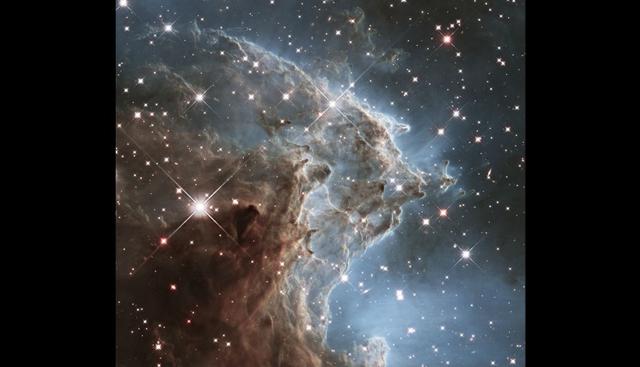 NGC 2174 es una nebulosa que se encuentra ubicada en la constelación de Orión y que está a una distancia superior a los 6 mil años luz de la Tierra. También es conocida como la Nebulosa Cabeza de Mono. (Hubble Space)