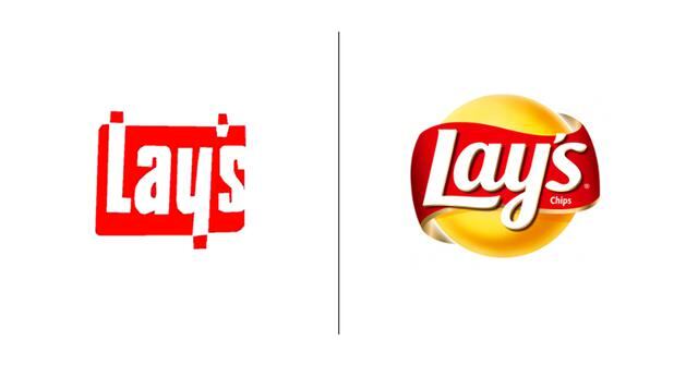 Lay’s. El primer logotipo de Lay’s fue diseñado en 1965. La marca luego se volvió tridimensional con su actual logotipo lanzado en el 2007.