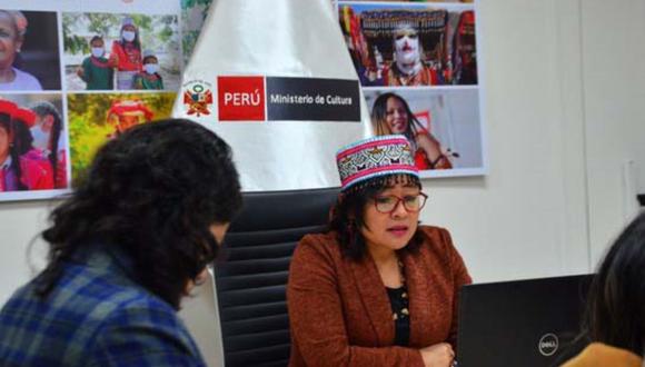 Rocilda Nunta dimitió al cargo de viceministra de Interculturalidad del Ministerio de Cultura el 14 de febrero de 2023. (Foto: Agencia Andina)