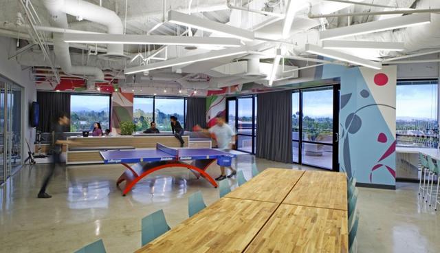 FOTO 6 | 6. Dreamhost – California.

Ideada por los mismos diseñadores de las oficinas de AOL y Facebook, la oficina de Dreamhost es otro ejemplo de espacios brillantes y abiertos. Se deshicieron de los típicos cubículos para el personal con el fin de fomentar la interacción entre los empleados. Áreas abiertas y cerradas están dispersas alrededor del edificio para diferentes funciones: reuniones, relajación y trabajo, y también tienen áreas de juego y de alimentación.

Diseños como este pueden empezar a hacerse bastante comunes, pero si algo es seguro es que estas cosas sólo pasan cuando hay mucho dinero en juego. ¿Cuántos de ustedes han jugado ping pong en el trabajo? Grandes ventanales de vidrio enmarcan estos espacios para el trabajo ligero, muy lejos de la chillona luz fluorescente a la que todos estamos acostumbrados. De igual forma, la variedad en los pisos y los toques coloridos hacen que las oficinas luzcan más como un lugar de distracción y menos como un hospital. (Foto: viralismo)