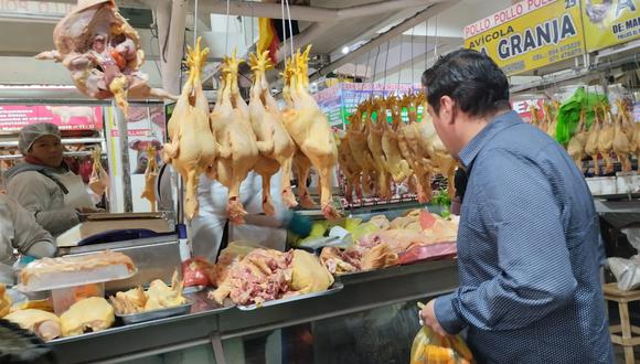 Precio del pollo en mercado supera los S/ 12. Proyecciones del Midagri aún no se cumplen. Foto: GEC