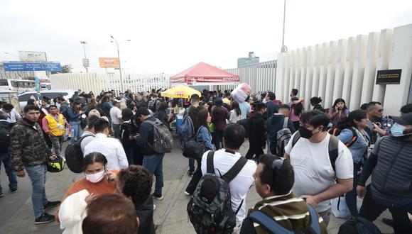 Debido al accidente con uno de los aviones de LATAM, las operaciones en el aeropuerto Jorge Chávez fueron suspendidas. (Foto: Lenin Tadeo / @photo.gec)