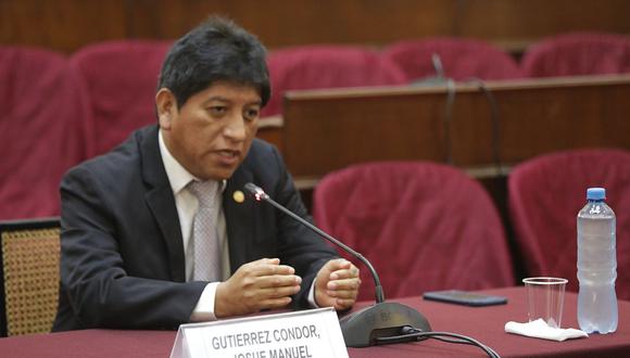 El 57%  en Lima consideró que Josué Gutiérrez actuará de forma parcializada a favor de una posición política. (Foto: Congreso).