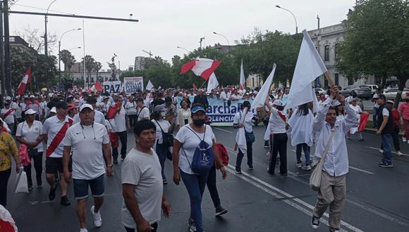 La Marcha por la Paz se realiza en varias regiones del país este martes 3 de diciembre. Foto: difusión