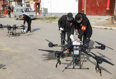 China desarrolla un nuevo sistema de vuelos en enjambre autónomos para drones