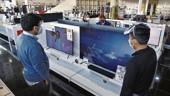 Expectativa. En primer trimestre del año venta de televisores crecería 4%; en este período se demandan más refrigeradoras y tecnología. (Foto: Eduardo Cavero | GEC)