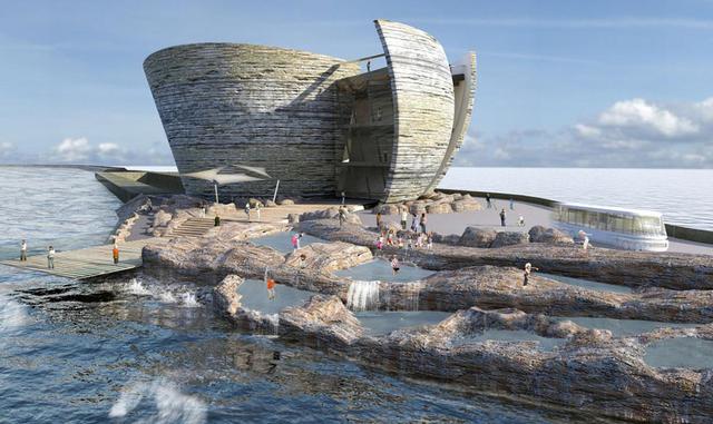 3. La laguna de olas de Swansea. La energía hidroeléctrica es una de las más relevantes, en cuanto a posibilidades y expansión, del futuro. Hay numerosos aprovechamientos, como el de la fuerza de las mareas y de las olas, cuya experimentación aún es muy t