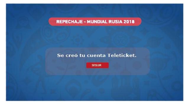 Foto 8 | Una vez creada la cuenta, continúa con el proceso de inscripción explicado anteriormente. Tenga en cuenta que podrá inscribirte solo una vez al sorteo en un solo sector. Si quieres registrarte por segunda vez, aparecerá un mensaje indicando que y