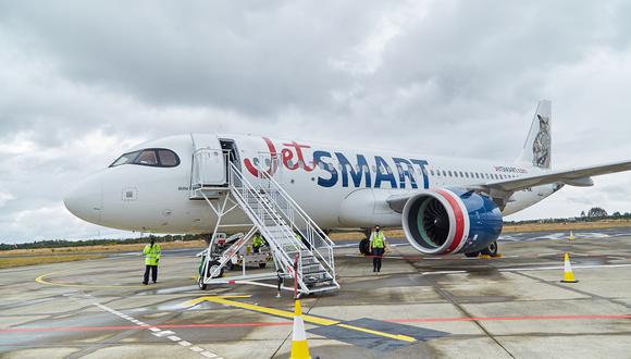 JetSmart proyecta superar los 100 aviones en los próximos cinco años. (Foto: Twitter JetSmart)