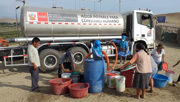 Sedapal recibe cerca de S/ 80 millones para abastecer con agua potable a zonas vulnerables.