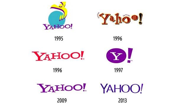 Yahoo dejó su logotipo juguetón en 2013 para una más profesional, cartas racionalizados. (Foto: businessinsider)