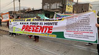 Carretera Central: Chaclacayo protesta por nuevo trazo de autopista Ramiro Prialé