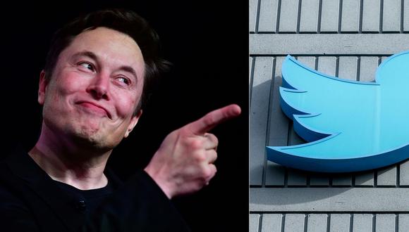 Elon Musk compró Twitter en el 2022 por US$ 44,000 millones. (Fotos: Frederic J. BROWN y Constanza HEVIA / AFP).