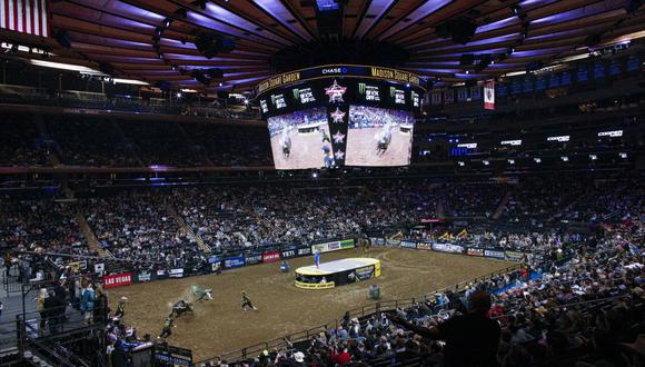 En esta foto de archivo tomada el 3 de enero de 2020, la arena durante la competencia PBR Unleash the Beast Bull Riding en el Madison Square Garden en la ciudad de Nueva York. (Foto de Kena Betancur / AFP)