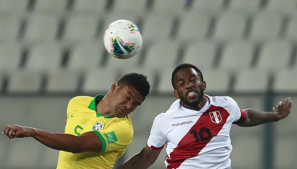 Perú y Brasil empatan al cierre del primer tiempo. (Foto: AFP)