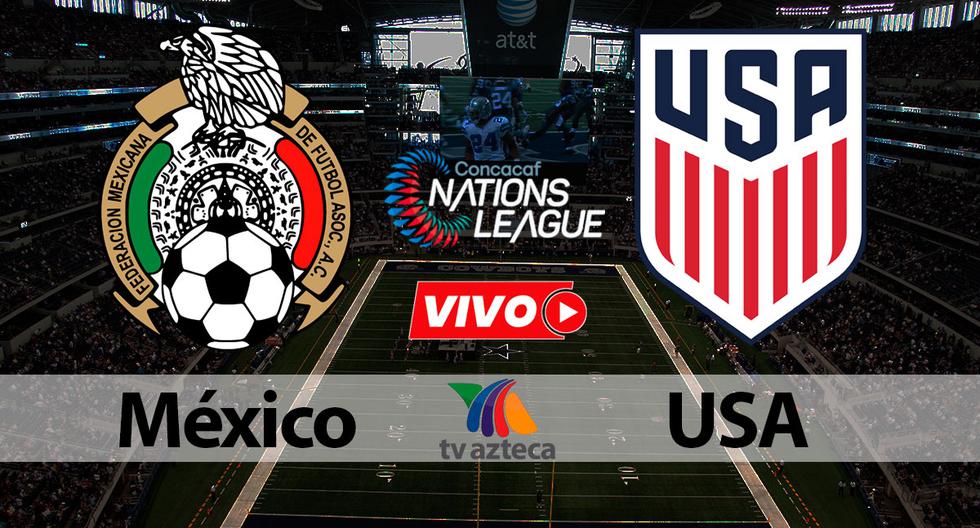 México juega con Estado Unidos la final de la Liga de Naciones CONCACAF 2024 en el AT&T Stadium de Texas vía TV Azteca 7 para el público mexicano. (Foto: Gestión/Composición)