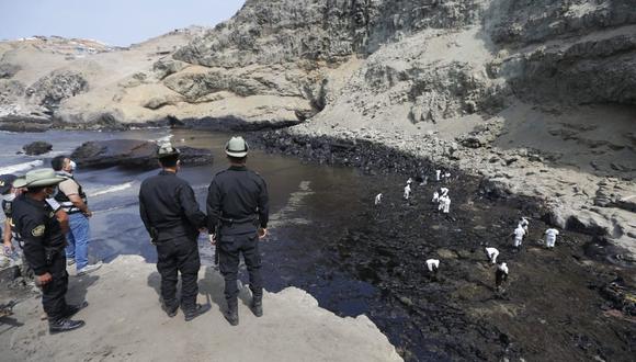 Derrame de petróleo se registró el sábado 15 de enero. (Foto: Jorge Cerdán / @photo.gec)