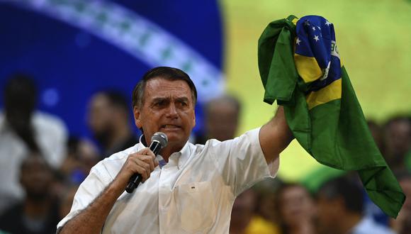 “Brasil tiene que dejar de ser un país de maricas”, afirmó en noviembre de 2020 en un acto público, descalificando las restricciones contra el COVID-19. (Foto de MAURO PIMENTEL / AFP).