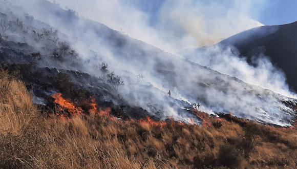 Incendio forestal Cusco