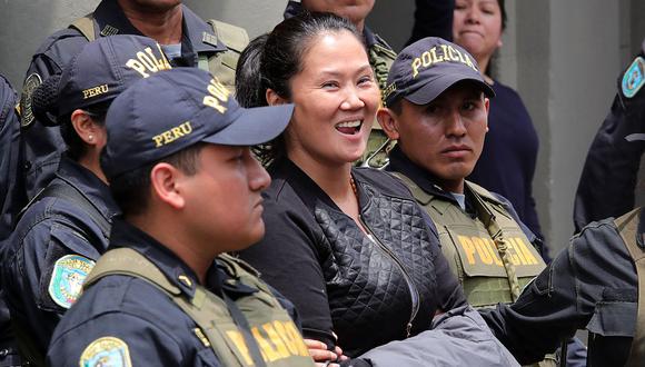 La lideresa de Fuerza Popular, Keiko Fujimori, fue trasladada a un penal el 1 de noviembre. (Foto: EFE)