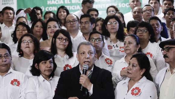 El 12 de noviembre del año pasado, el Frente Amplio presentó a sus candidatos para las elecciones congresales extraordinarias. (Foto: Angela Ponce / GEC)