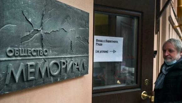 Sede de la ONG Memorial en Moscú. (Foto: Alexander NEMENOV AFP)