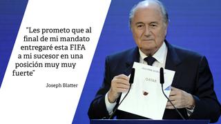 Joseph Blatter: nueve frases que deja el polémico expresidente de la FIFA