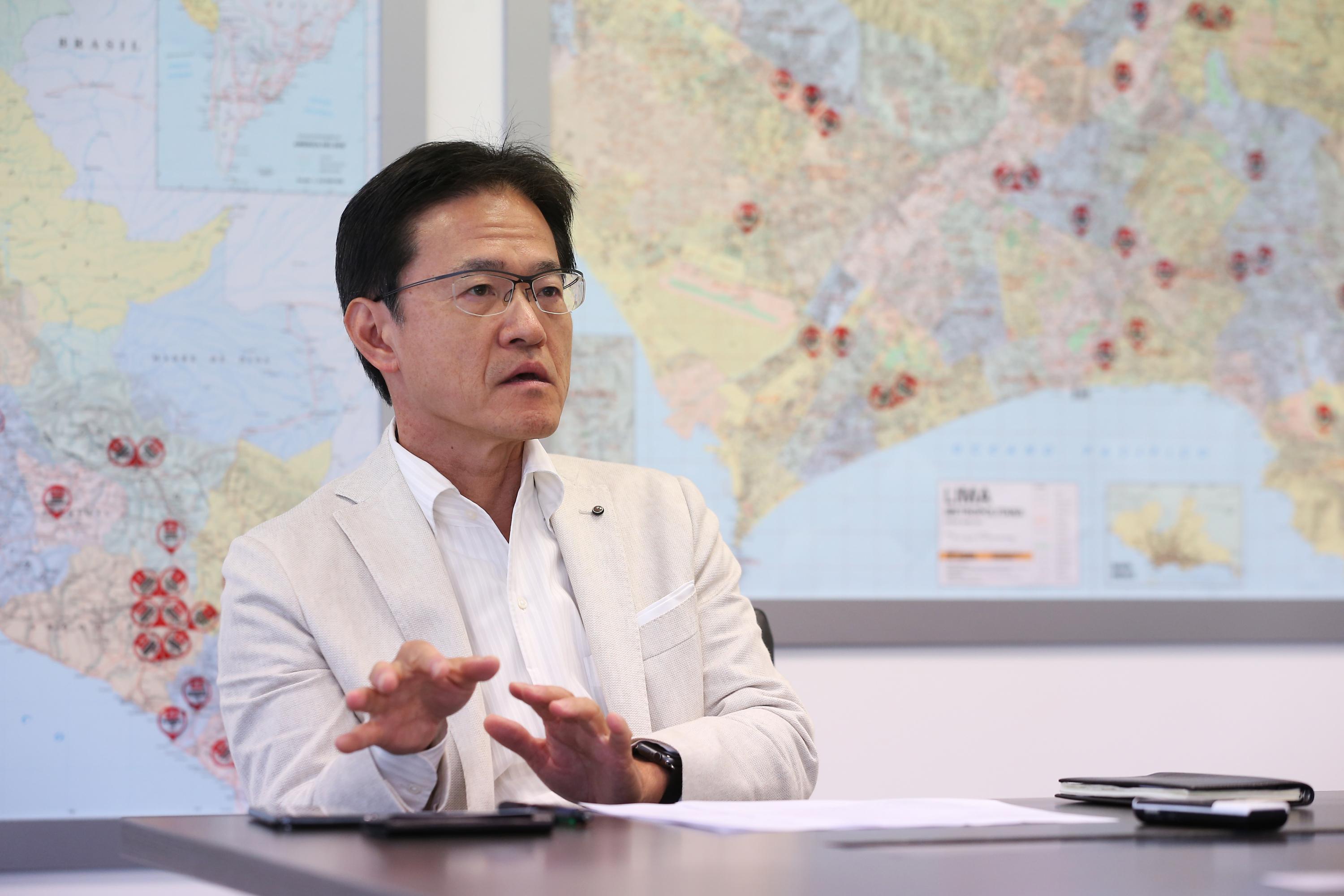 Expectativa. Toshiro Hayashi proyecta que al 2025 el mercado de vehículos en el Perú llegará a vender más de 200,000 unidades, y Toyota llegará a las 50,000 unidades, aumentando su market share. (Foto: Manuel Melgar)